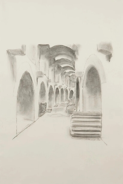 Richard Artschwager, Arched passageway (detail), 1996. Courtesy of David Nolan Gallery