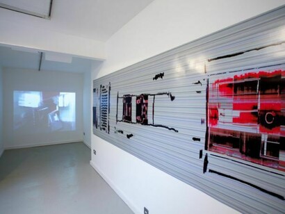James Thompson, installation view of 'Expanding Spaces' at Marsden Woo Gallery Project Space (2013), photo © Philip Sayer, courtesy of Marsden Woo Gallery