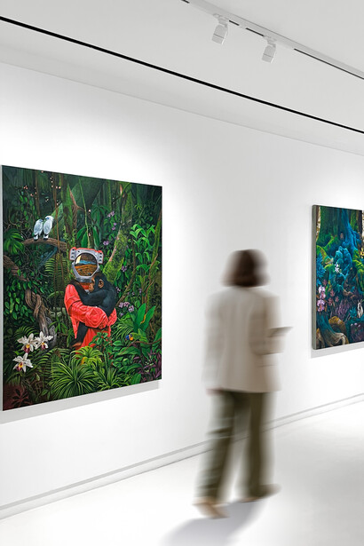 Agus Putu Suyadnya, Symbiotic utopia, exhibition view. Courtesy of Sapar Contemporary