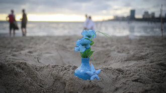 Ofrenda a Iemayá, divinidad de la fertilidad y los mares, Montevideo, Uruguay