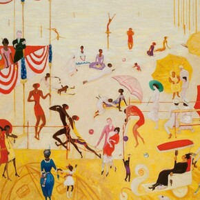 Florine Stettheimer, Painting Poetry, Exhibition view. Courtesy of Jewish Museum