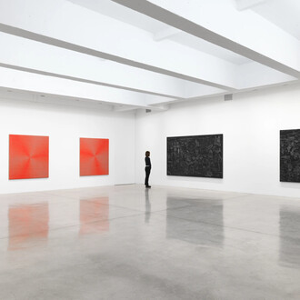 Analia Saban, Flowcharts, exhibition view. Courtesy of Tanya Bonakdar Gallery 