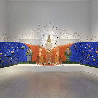 Betye Saar, Mojotech, exhibition view. Courtesy of Roberts Projects