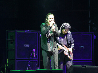 Ozzy Osbourne y Tony Iommi de Black Sabbath en el Lollapalooza, 3 de agosto de 2012