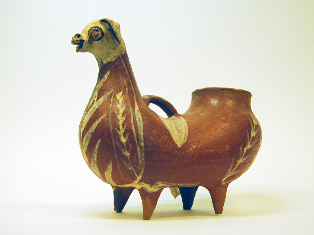 Ceramic llama drinking vessel, Peruvian folk art, 1960s, © Camberwell College of Arts, University of the Arts London