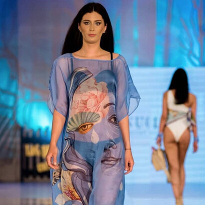 La Sans Pareille on the runaway of the Montenegro Fashion Week
