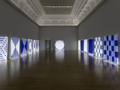 Daniel Buren. Courtesy of Buchmann Galerie