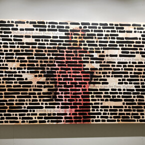 Emilio Isgrò, installation view. Courtesy of Villa Zito 