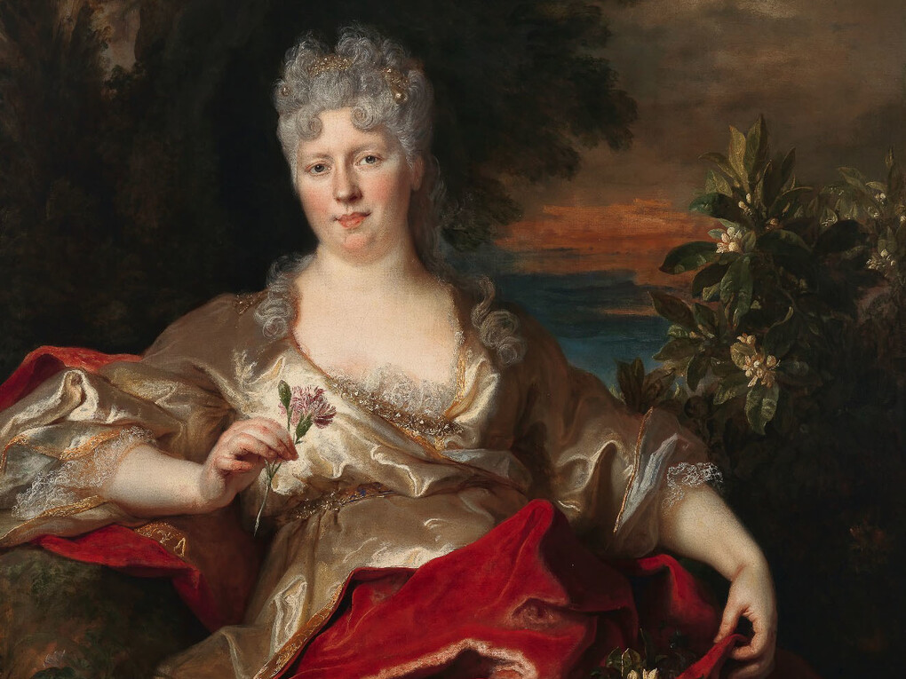Nicolas de Largilliere, Portrait of Unknown Lady (between 1690 - 1746 ?), Oil on canvas, 138.5 x 106.1 cm, © Julian Opie
