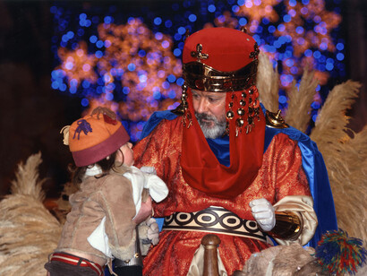 Rey Mago con un pequeño