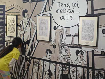 The nature of Wauter Mannaert, exhibition view. Courtesy of Comic Art Museum 