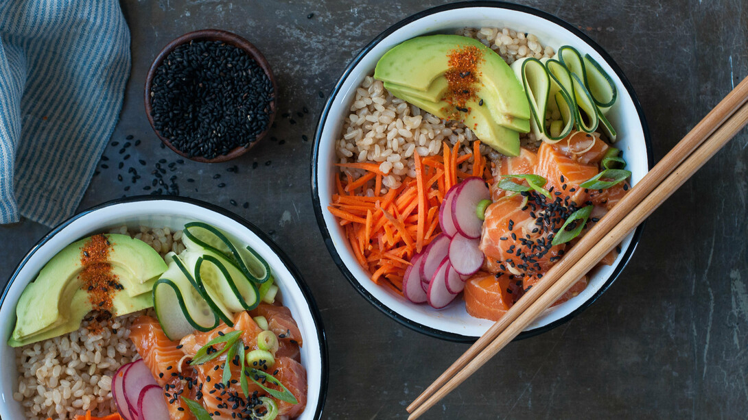 Un 'poke' de salmón