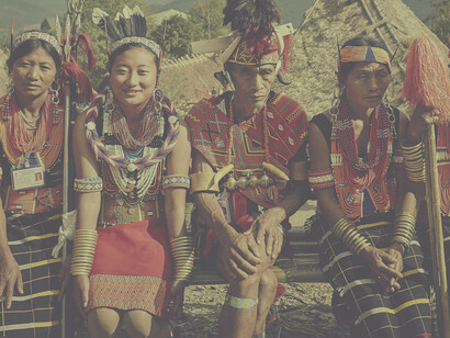 The formidable Nagas dressed in their tribal attire