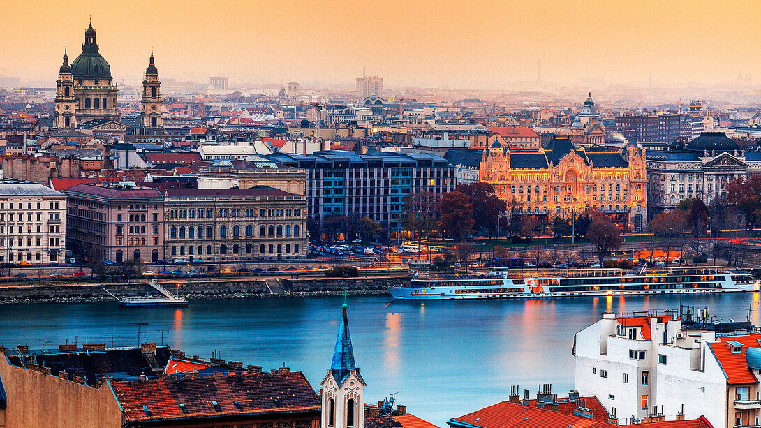 Budapest, Hungría. Vista panorámica de la ciudad