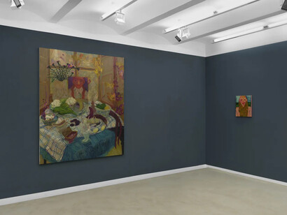 Rusudan Khizanishvili, Double exposure, exhibition view. Courtesy of Kornfeld Galerie