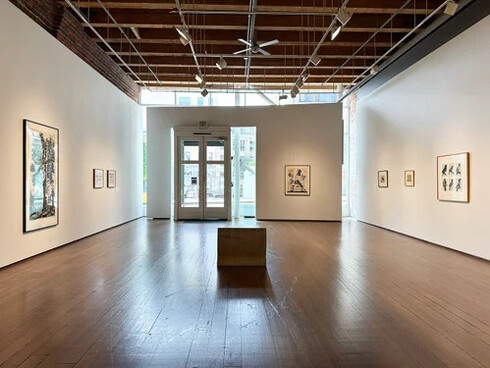 William Kentridge, Works on paper, 2000-2018, exhibition view. Courtesy of Greg Kucera Gallery