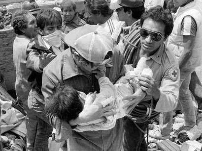 Estragos del terremoto de 1985