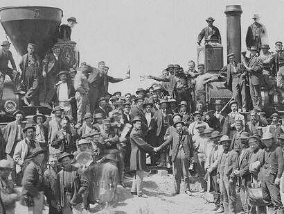 Trabajadores del ferrocarril transcontinental de los Estados Unidos, 1869