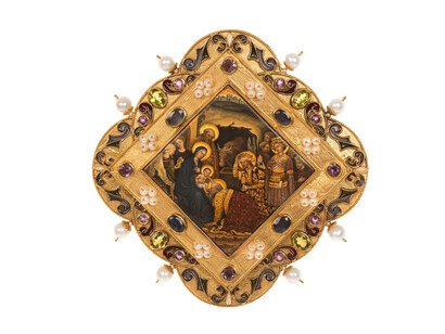 Diego Percossi Papi, Gentile Da Fabriano
1423, Ioliti, ametiste, peridoti e perle
