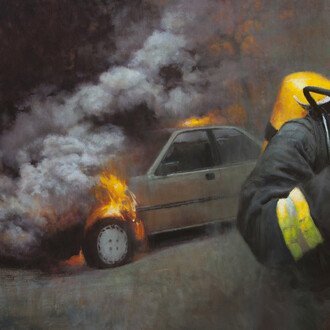 Luca Indraccolo, SMF•53•21•40•73•26,  2018,  Oil  on  Canvas