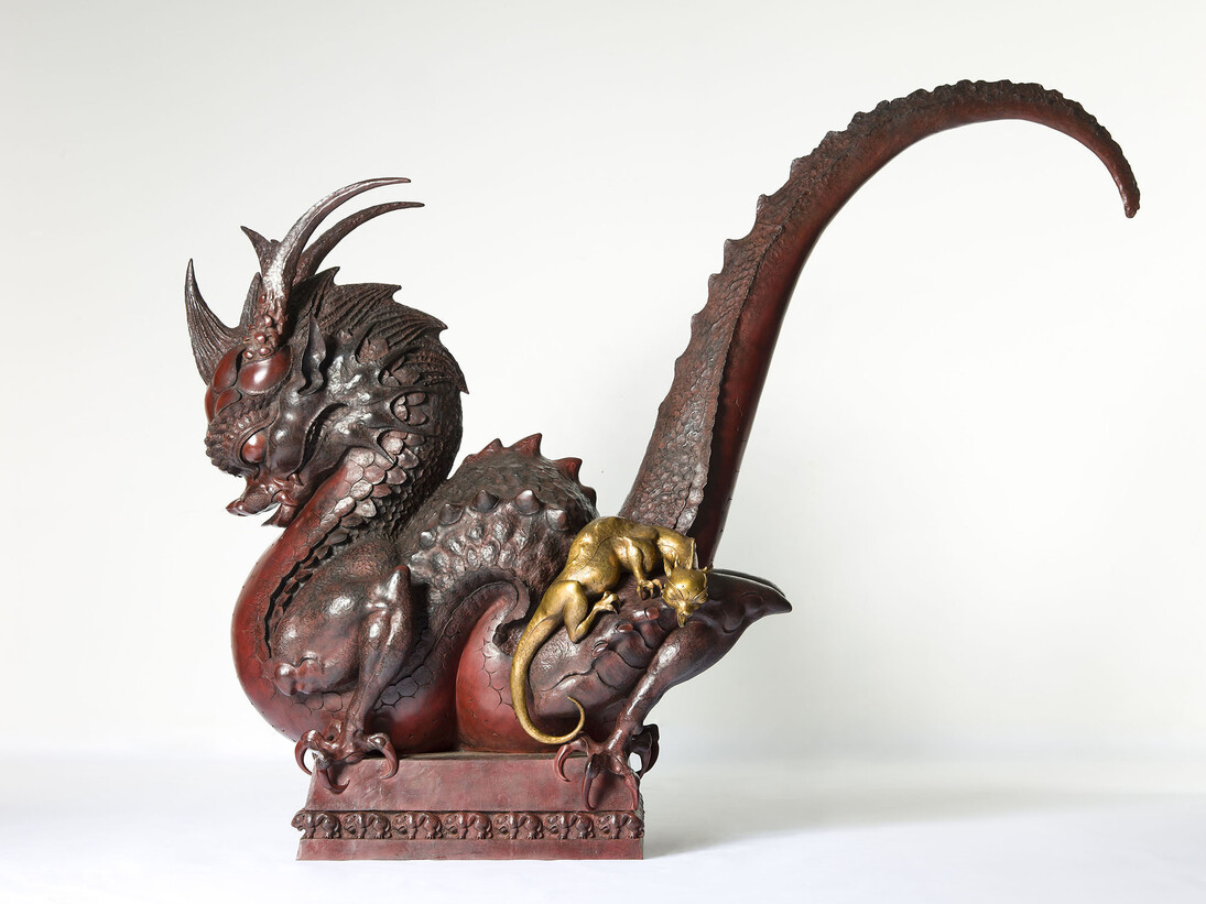 Dashi Namdakov, Golden Dragon, Bronze, 270 х 332 х 125 cm, Image © Peter Mallet