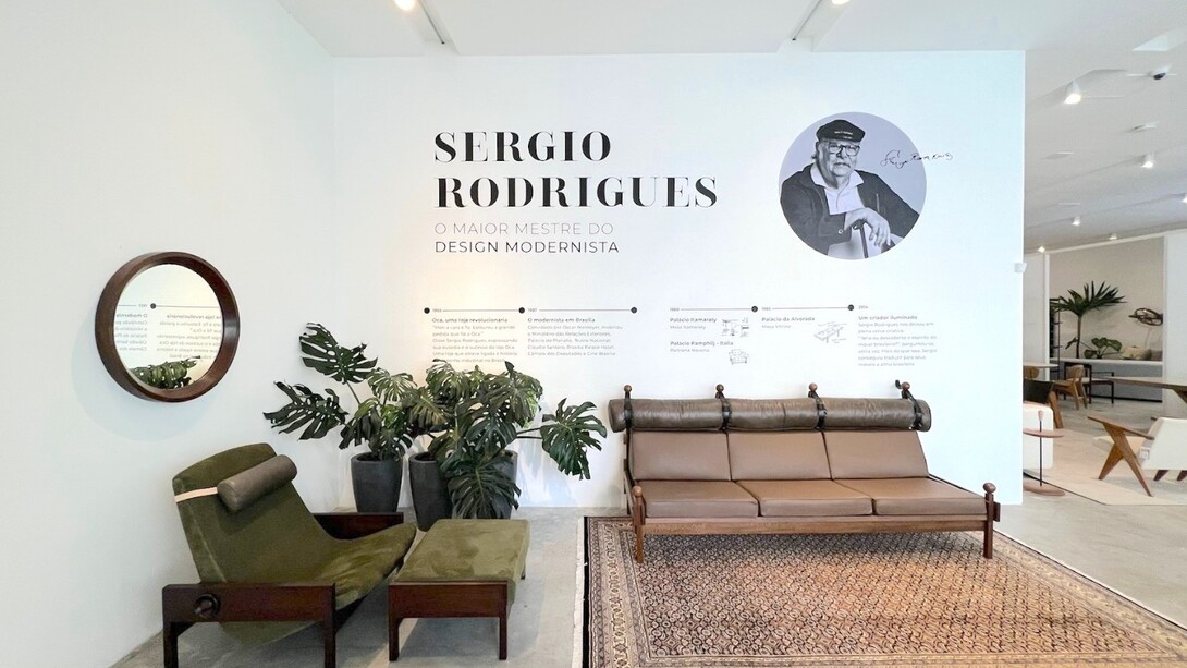 Exposição do pioneiro do design modernista no Brasil, Sérgio Rodrigues, também no local