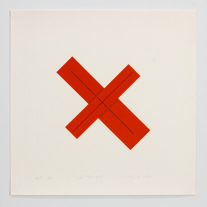 Josef Albers And Robert Mangold. Courtesy of Senior & Shopmaker 