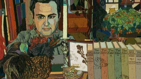 Jess, The Enamord Mage: Translation #6, 1965, Oil on canvas over wood 24 1/2 x 30 in. Collection of The M. H. de Young Memorial Museum, Fine Arts Museums of San Francisco