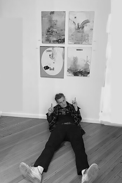 TB Ward in his studio