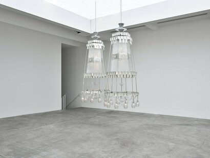 As if, seeing in the manner of listening... Hearing, as is looking, Exhibition view. Courtesy of Marian Goodman