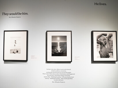 If Emmett Till lived, exhibition view. Courtesy of MoCP