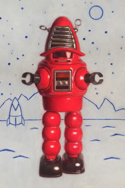 John Darley, Red Robot, 2016. Courtesy of Cavalier Galleries