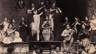 Café cantante, en Sevilla, hacia 1888