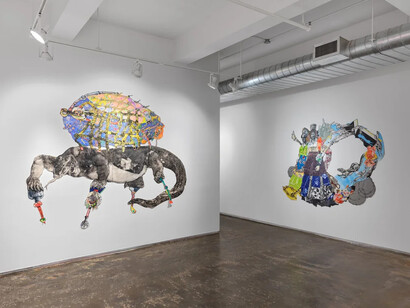 Diane Kendall, To tell old tales anew, exhibition view. Courtesy of A.I.R. Gallery