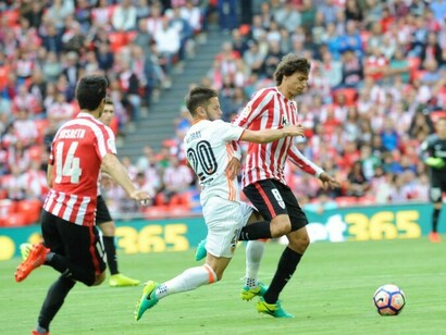 Encuentro entre el Athletic y el Valencia