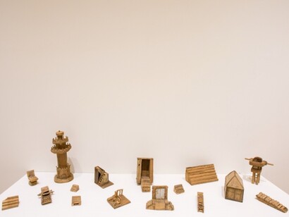 John Byam. Unearthed, exhibition view. Courtesy of Andrew Edlin Gallery