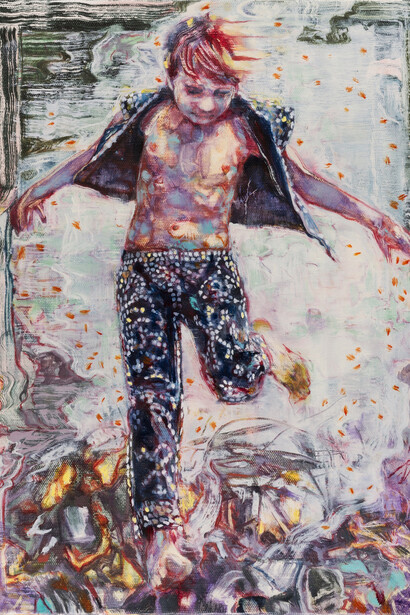 Dominic Shepherd, Fool, 2015, Oil on linen, 42 x 30 cm