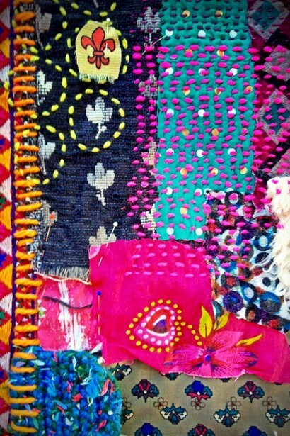 Aline Tercete, Textil-art, bordado.
