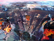 0rphan Drift, City In Fire And Mist 1.0, 2015, Inkjet print on gloss paper, 21 × 29.5 cm