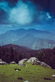 The Himalayan mountains in India 