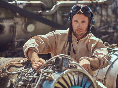 In the early day of aviation, pilots were also required to know how to solve mechanical issues 