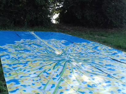 Cuoghi Corsello, 'Miraggio 1', specchi cm. 40x40, Villa dei Quintili, Roma, 2018. Ph. Cuoghi Corsello