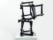 Imge: Jedd Novatt (b. 1958)H urácan III, 2021, Black bronze sculpture24.50 x 19.62 x 12.25 in. 