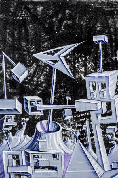 Kenny Scharf, Darksouth (detail), 2025. Courtesy of Museo Thyssen-Bornemisza