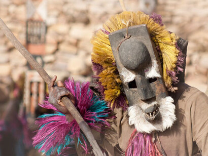 I Dogon occupano la regione della falesia di Bandiagara a Sud del fiume Niger