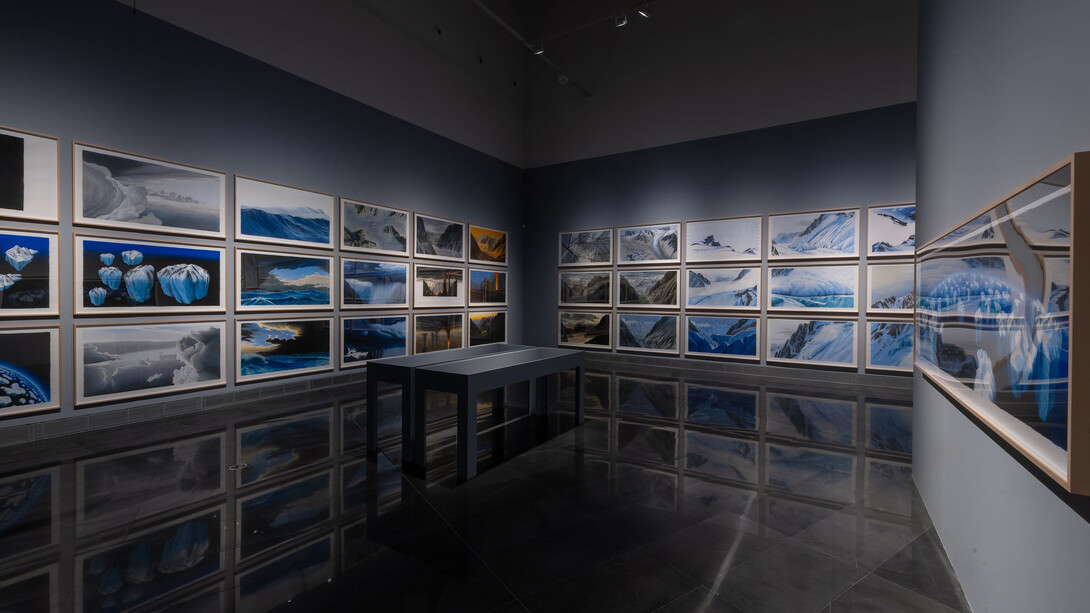 Jesus Mari Lazkano, Natura fugit, vista de exhibición. Cortesía del Museo Universidad de Navarra