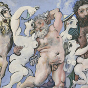 Pablo Picasso, Silenos con danzantes (detalle), 1933. Cortesía del Museo Nacional Thyssen-Bornemisza