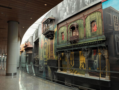Mumbai Airport Art Wall