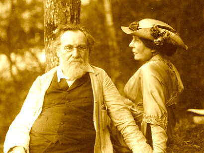 Con su segunda esposa, Olga