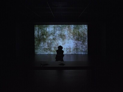 Takashi Makino,  Cinéma Concret, Exhibition view. Courtesy of Empty Gallery